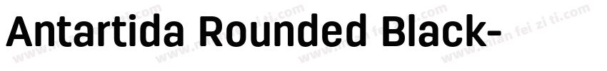 Antartida Rounded Black字体转换